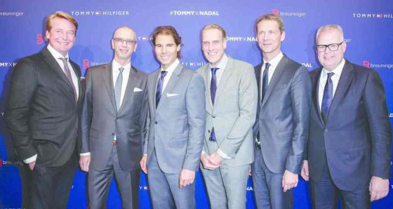 Christian Kohlhase, Ingo Wilts, Rafael Nadal, Joachim Aisenbrey, Holger Blecker and Uwe Hildebrand