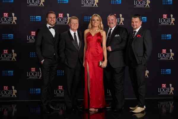 Beau Ryan, Fatty Vautin, Erin Molan, Darryl Brohman and EP Glenn Pallister (The NRL Footy Show)_