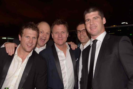 Campbell Brown, Billy Brownless, James Brayshaw, Damian Barrett and Jonathan Brown