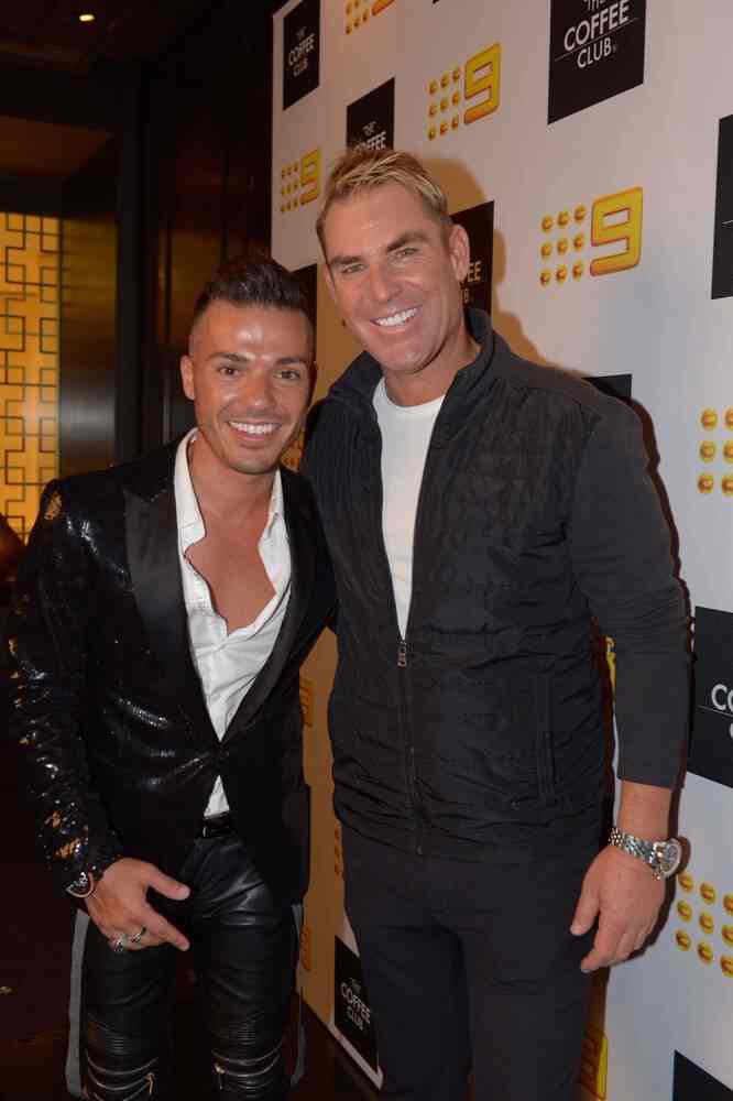 Anthony Callea and Shane Warne