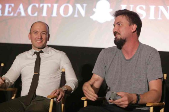 Writer Simon Barrett and Director Adam Wingard  