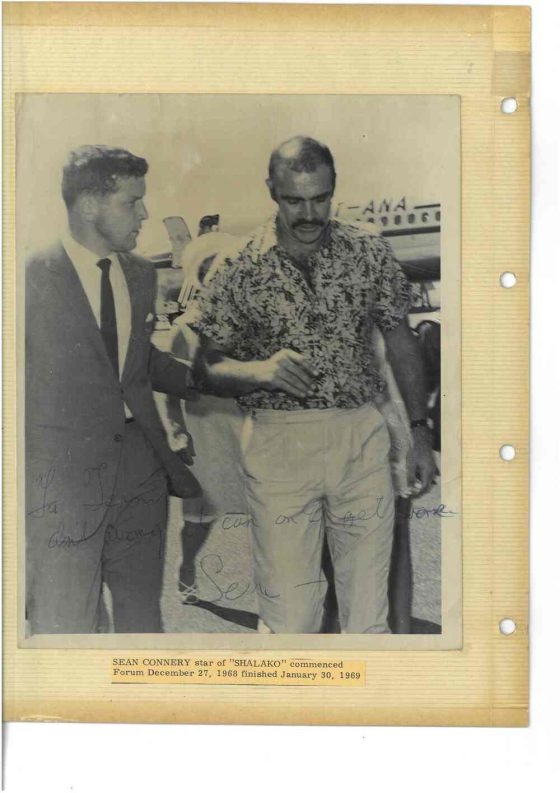 Terry greeting Sean Connery