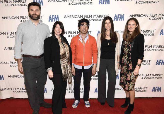 Mark Ankner, Partner of Global Finance & Distribution at WME, Jessica Lacy, Partner/Head of International & Independent at ICM, Kevin Iwashina, Founder & CEO of Preferred Content, Rena Ronson, Partner/Head of Independent Film Group at UTA, and Maren Olson, Agent at CAA, arrive at the American Film Market Production Conference: Working with Talent Agents at the Fairmont Hotel on Monday, Nov. 7, 2016, in Santa Monica, Calif. (Photo by Dan Steinberg/Invision for IFTA/AP Images)