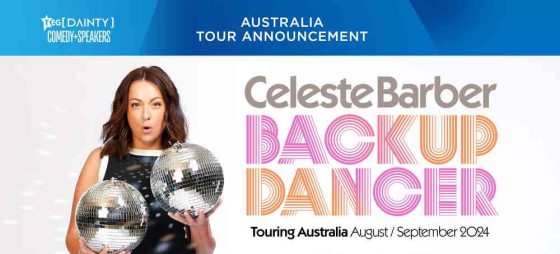 CELESTE BARBER ANNOUNCES HER BRAND-NEW SHOW BACKUP DANCER!