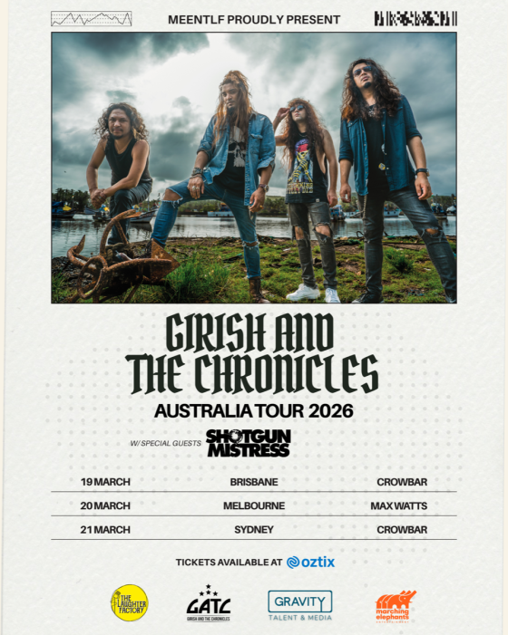 GIRISH AND THE CHRONICLES – Announce Australian Tour with Shotgun Mistress as support