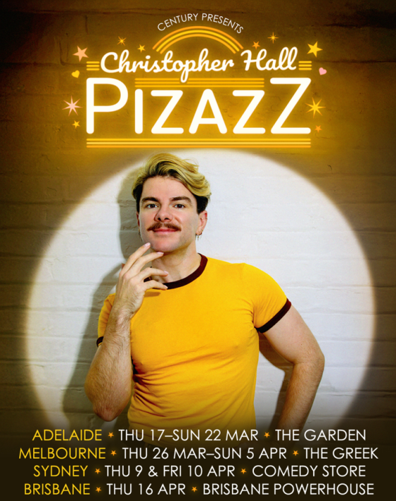UK COMEDIAN CHRISTOPHER HALL RETURNS TO AUSTRALIA WITH BRAND NEW SHOW PIZAZZ