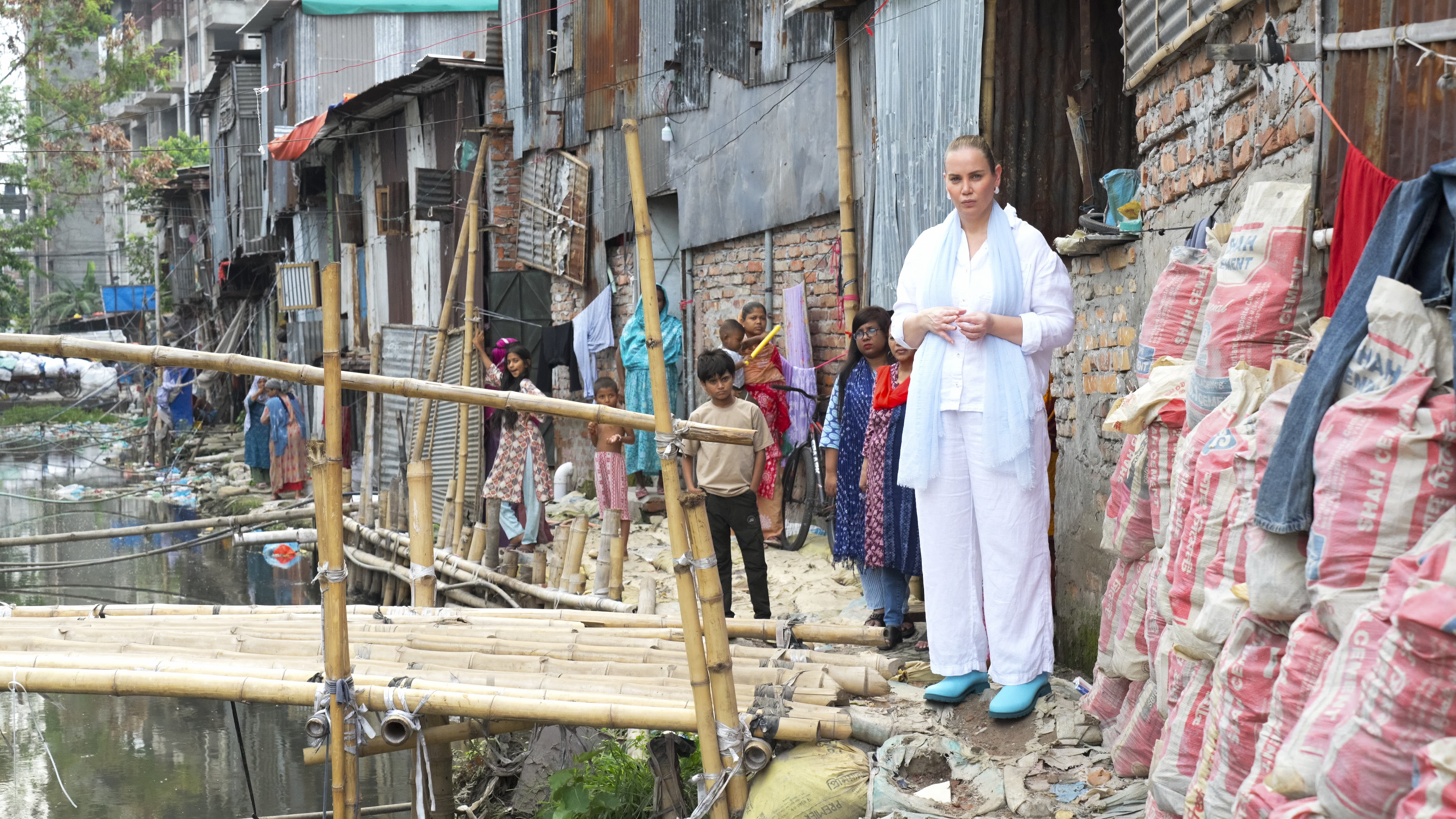 Jelena Dokic in Bangladesh with World Vision Australia